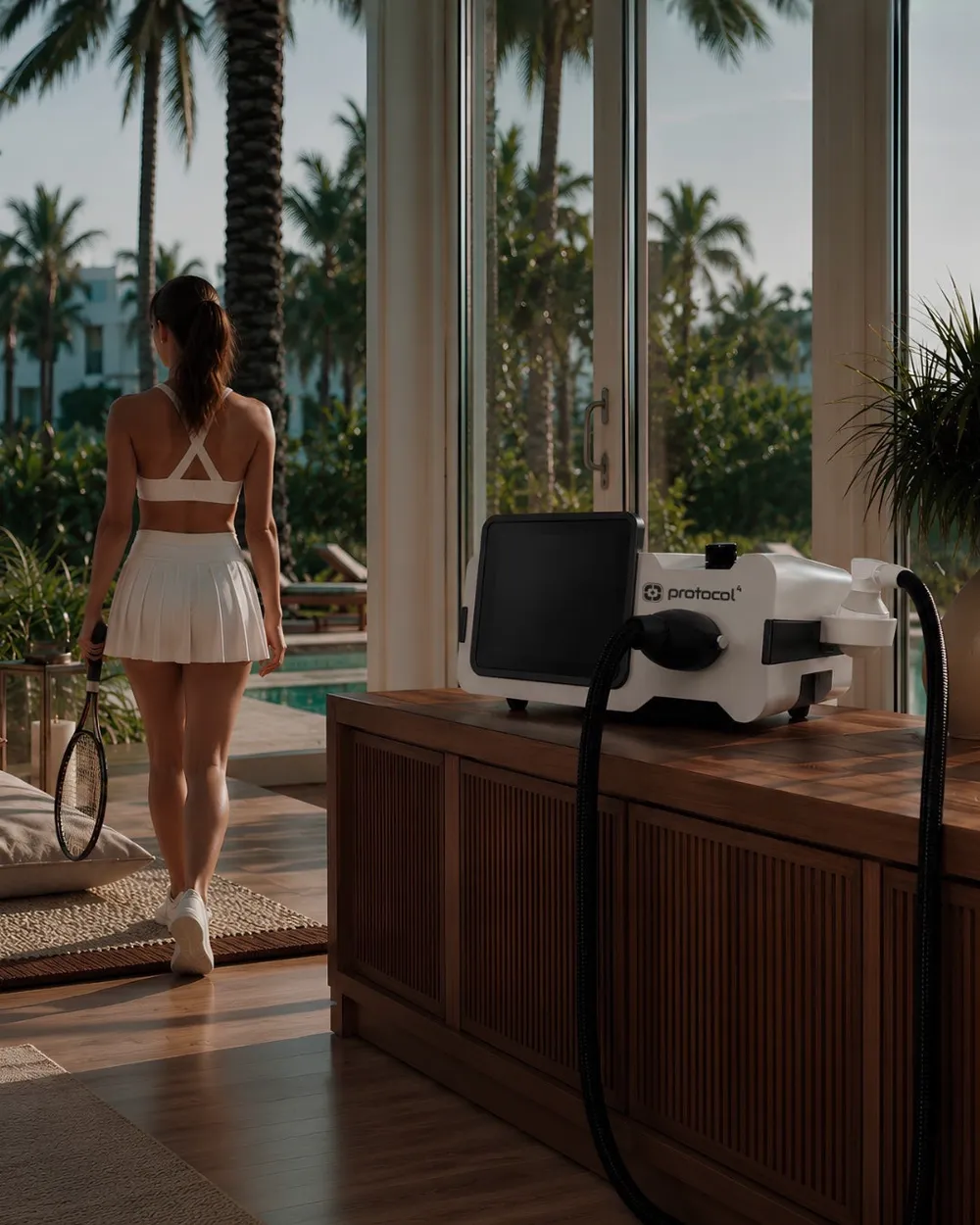 Protocol⁴ Health equipment in a South Florida showroom setting